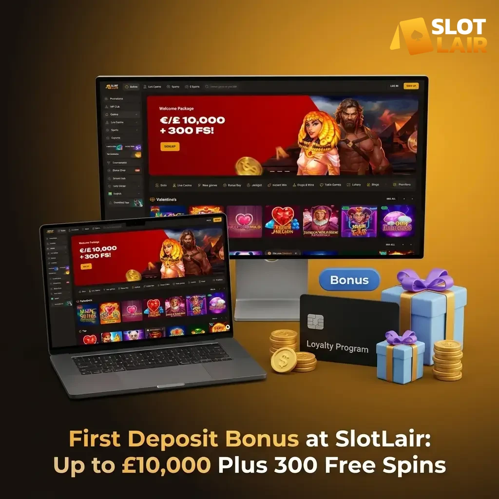 Claim your SlotLair first deposit bonus and start winning.