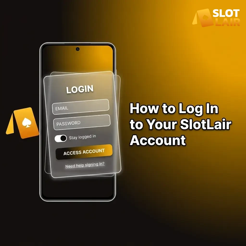 Visit SlotLair and use your credentials for quick access.