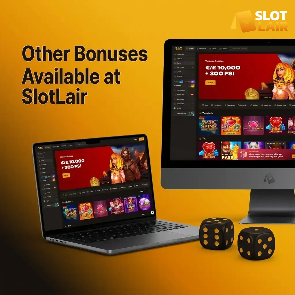 Explore other SlotLair bonuses available for returning players.