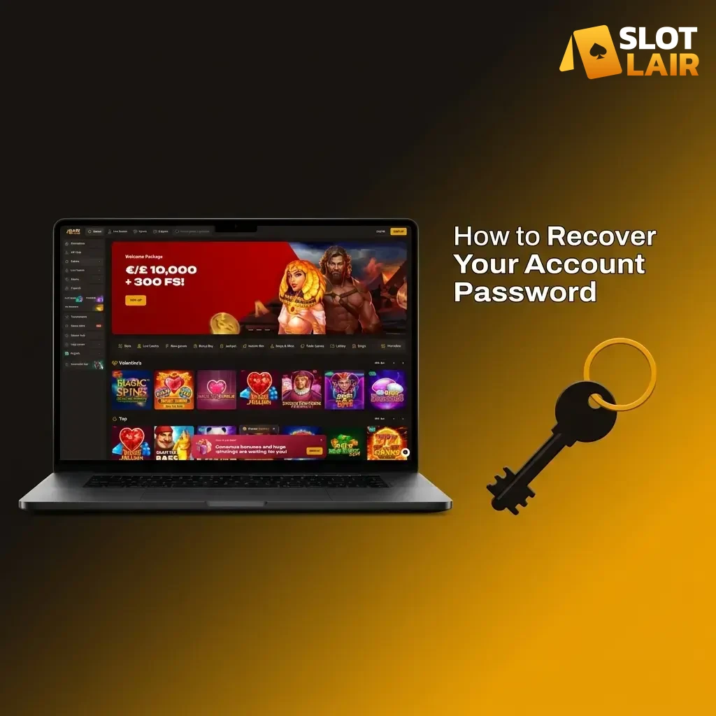 Restore your SlotLair login access in just a few minutes.