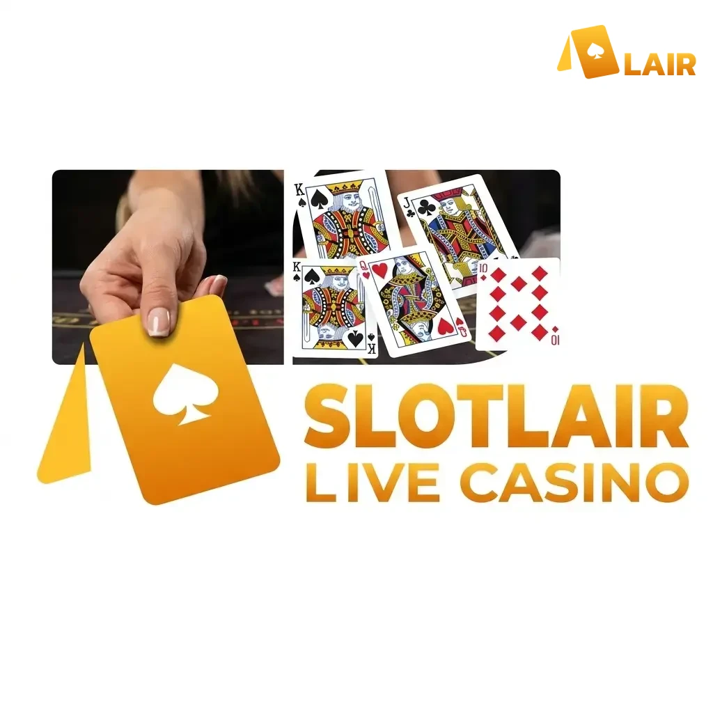 Play live casino games with real dealers at SlotLair now.