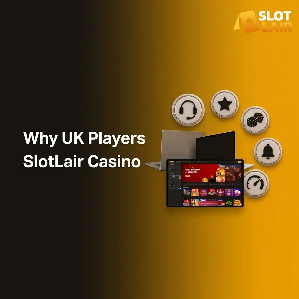 Join SlotLair to enjoy the best casino advantages in the UK.