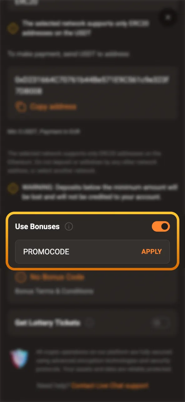 Enter your SlotLair promo code and confirm your bonus now.