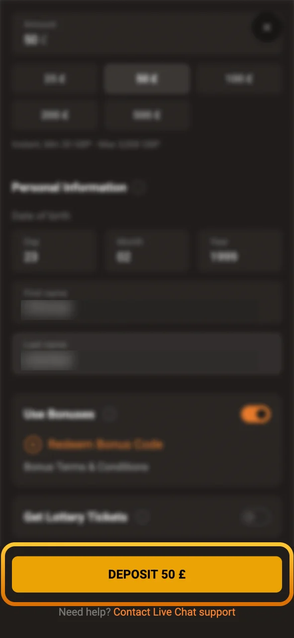 Confirm your SlotLair transaction to start playing games instantly.