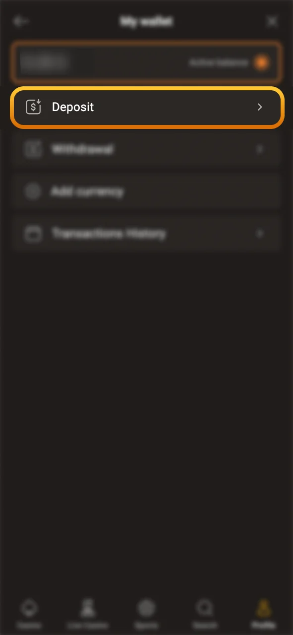 Navigate to the SlotLair cashier to manage your transactions.