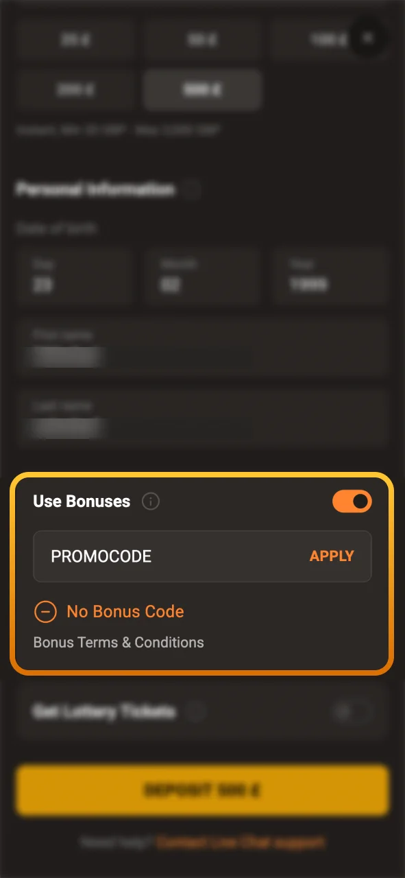 Enter your SlotLair bonus code to unlock exclusive rewards.