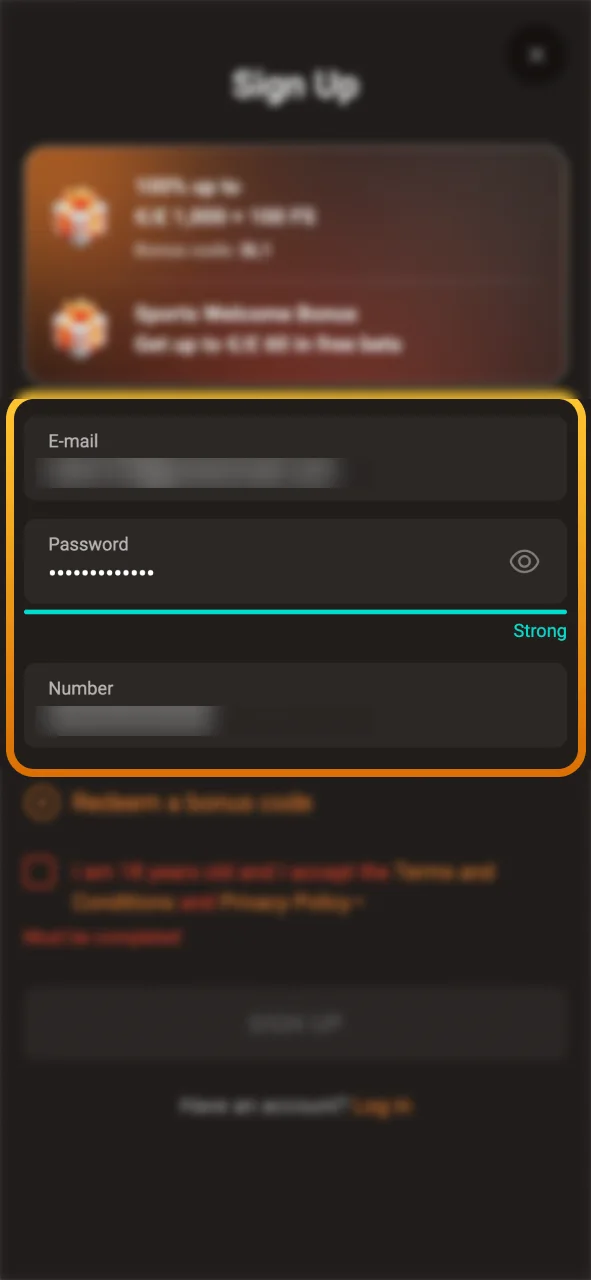 Enter your email and phone number to join SlotLair.